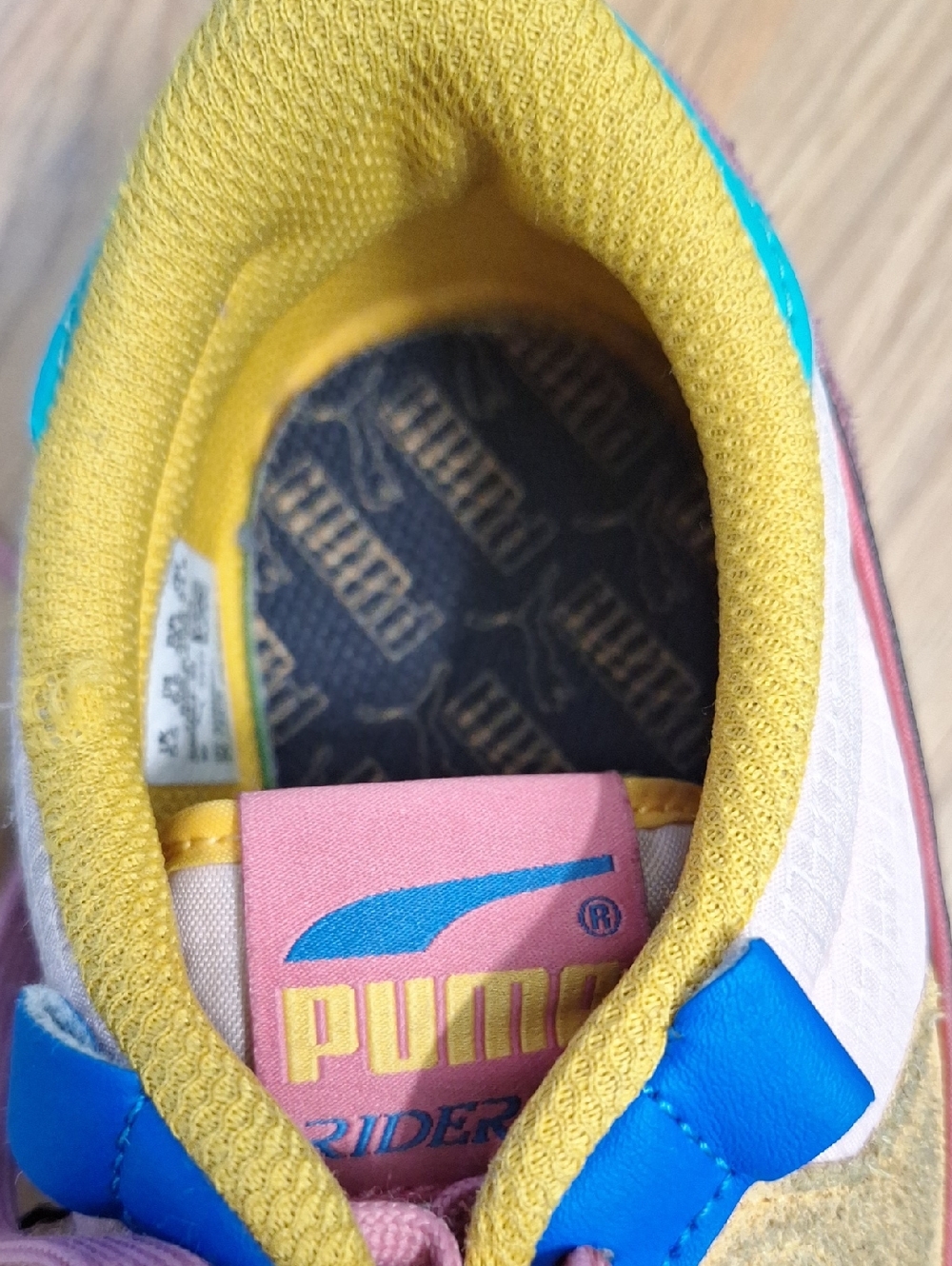 Puma Rider FV Future Vintage Multicolor Runner Sneaker - Pink, Teal, Black, Gold - Picture 11 of 13